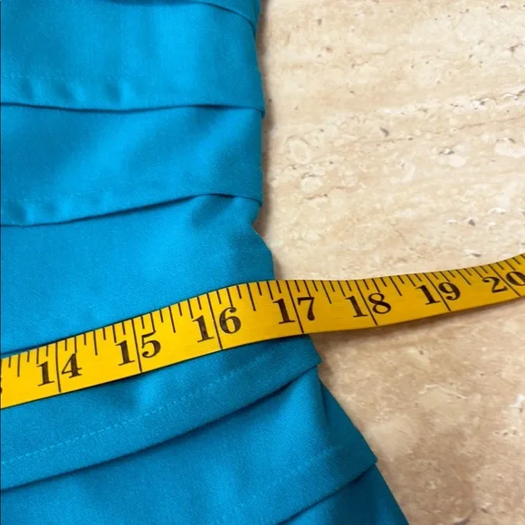 NWOT Calvin Klein Elegant Blue Sleeveless Dress - Picture 10 of 16